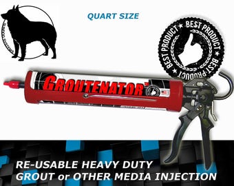 G-GUN GROUTENATOR SYSTEM - Grout injection systems for Grout & Mortar - Grout Bag and Float replacement - Refillable Quart size tube