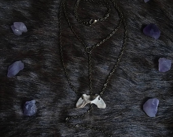 Amethyst & Vertebrae Necklace