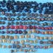 178 Buttons Victorian-20s Vegetable Ivory Tagua Nut Carved Fancy Designs Colors NBS Small Ideal for Jewelry Primitive Assemblage Altered Art