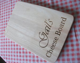 Personalised wooden cheese / choppig board - wedding - birthday - anniversary