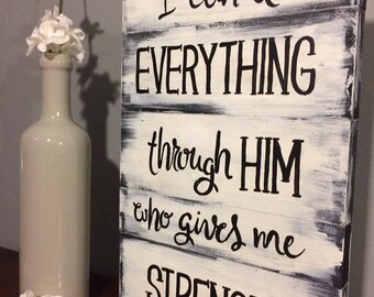 Philippians 4:13 Scripture Sign