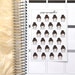Bunny Emoji - hand drawn matte planner stickers