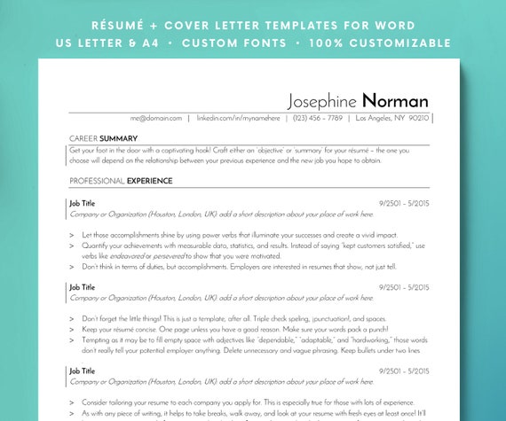 ATS Resume Template Resume Template Resume CV Resume For