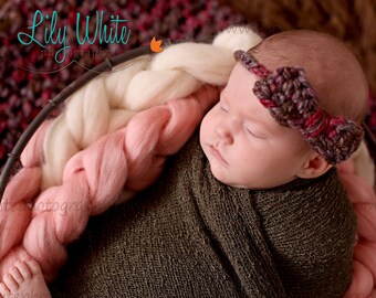 Newborn Photography Prop Headband- Rose Gardens