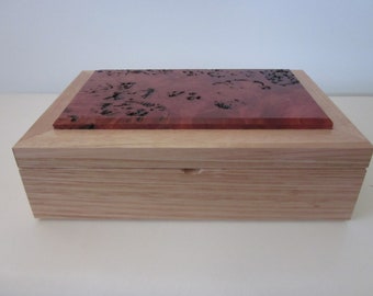 Handcrafted Wooden Jewellery Box / Trinket Box / Gift Box 27 (L) X 17.5 (W) X 8.5 (H) cm