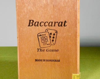 Wood Hinged Cigar Box Baccarat The Game Craft Supply Honduras