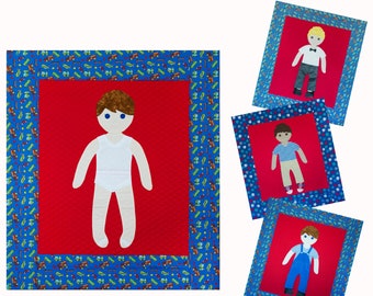 BOY - A Paper Doll Quilt Pattern