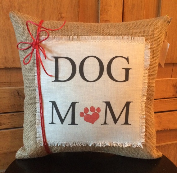 dog mom pillow