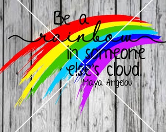 Be a rainbow SVG