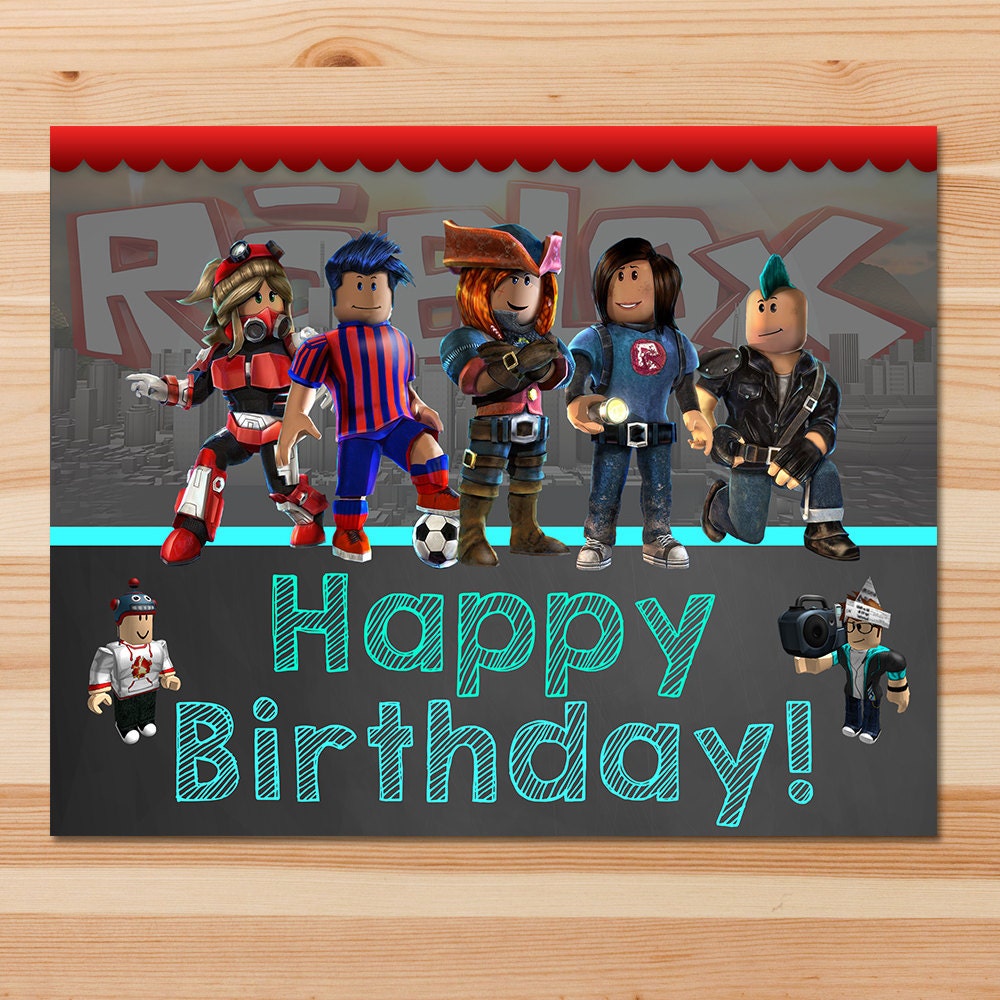 Roblox Happy Birthday Sign Chalkboard Roblox Birthday