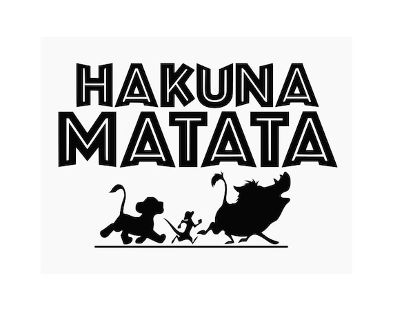 Download Lions King SVG Hakuna Matata SVG Disney svgCricut cut file