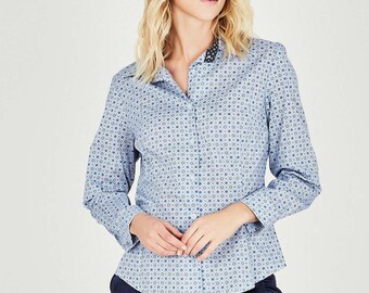 Black Summer Blouse Womens Tailored Shirts Elegant Tops For