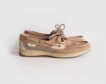 vintage tan Sperry Top-Siders