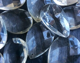 Vintage chandelier crystal teardrop prisms