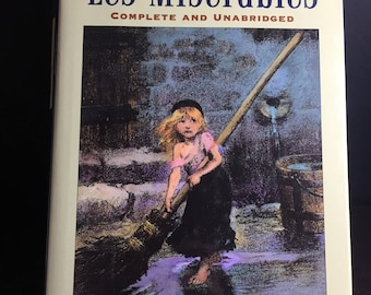 Vintage Book Novel Les Miserables by Victor Hugo Barnes & Noble Collectible Classic