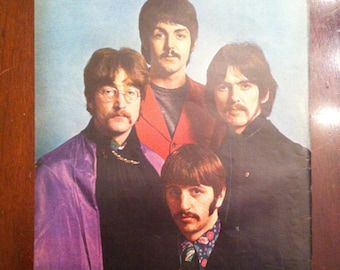 Original 1967 BEATLES full color page from LIFE MAGAZINE - Over 50 years old!