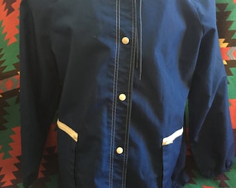70s Weather Tamer Button Up Rain Jacket