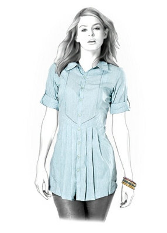 Items similar to 4269 PDF Sewing Pattern for Shirt, Personalized for