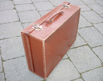 Vintage/Authentic Brown Small Suitcase
