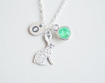 Rabbit Necklace, Rabbit Gift, Rabbit Charm Jewelry, Bunny Necklace, Hare Necklace, Hare Jewelry, Gift for her, Rabbit, Bunny, Farm, Animal