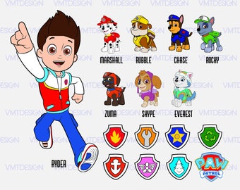 Paw Patrol svg - Paw Patrol logo svg - Paw Patrol svg files - Paw Patrol digital clipart files download svg, png, eps, jpg, dxf