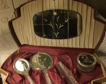 Vintage Vanity Travel Set