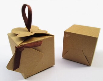 Small Kraft Box, Gift Box, Wedding Favor Box Set of 20