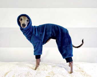 Italian Greyhound Dark Blue Pajamas. Jammies. Onesies.