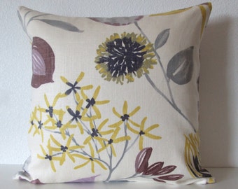 Ray of Sun Iris floral decorative throw pillow cover