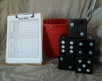 Yard Dice Yardzee (Yahtzee) CUSTOM COLORS Yardzee