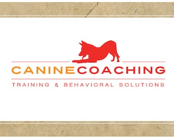 Custom Logo Design - PreDesigned Logo PreMade Logo - Vector Logo Design - OOAK Logo - CANINE COACHING Logo Design - Brand Design - Dog Logo