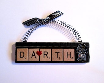 Darth Vader Scrabble Tile Ornament