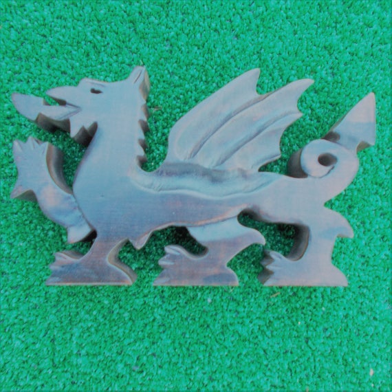 Carved Welsh Dragon