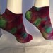 Ladies footie socks- tie dye -ice dyed- ankle socks women's