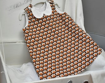 baby 12 months Peter Pan collar dress