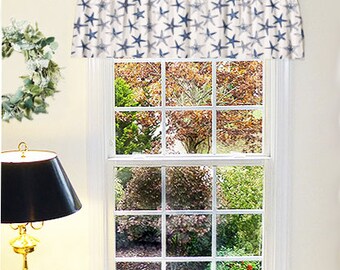 Valances and Window Treatments, Valance Curtains, Beach Cottage Decor, Tropical Valance, Large Valance, Extra Wide Curtains, Home and Living