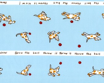 Heather Ross - Munki Munki Fabric - Spot the Dog on Poplin - Out Of Print OOP VHTF