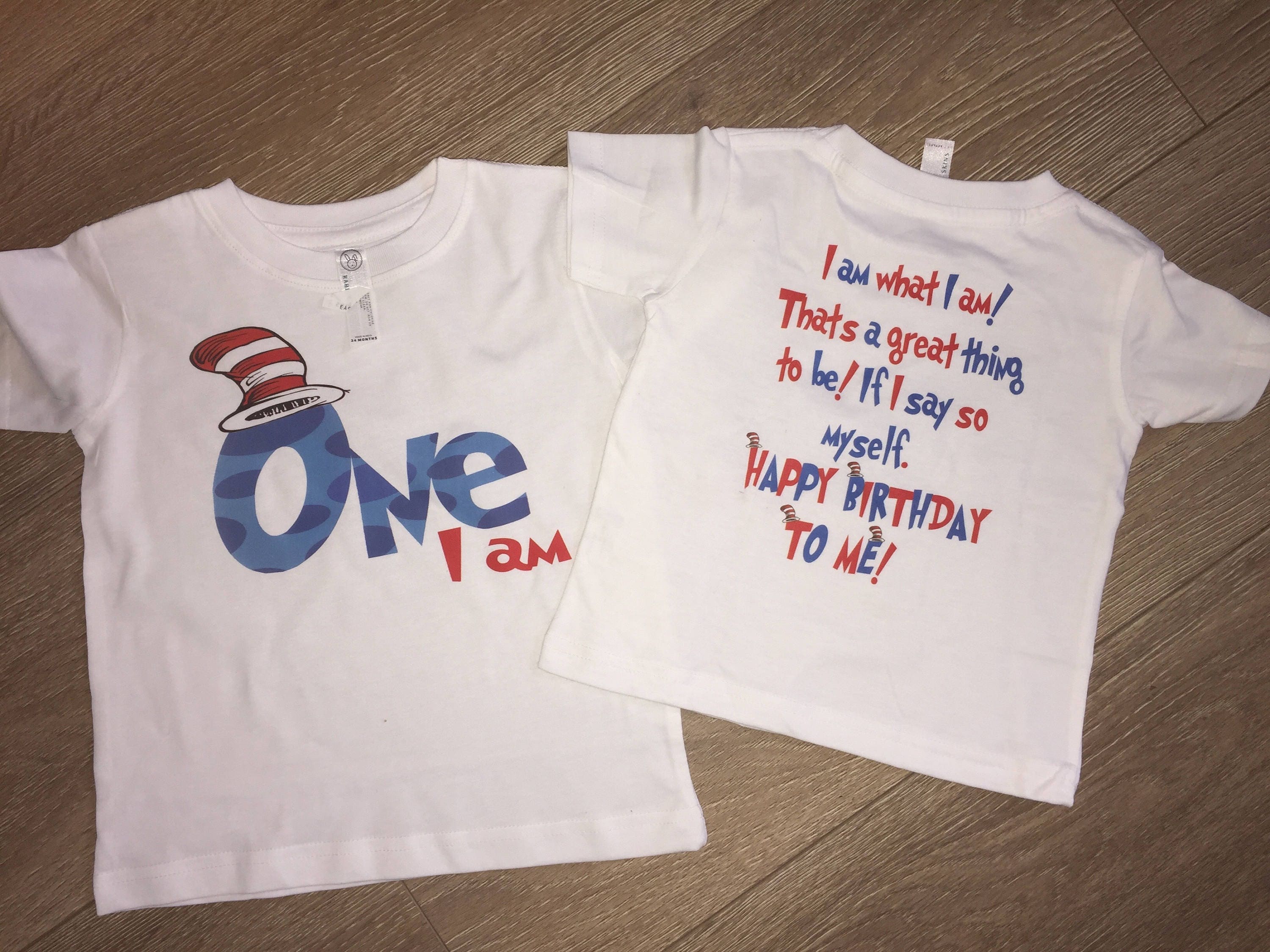 One I am Birthday Shirt Dr Seuss 1st Birthday Dr. Seuss