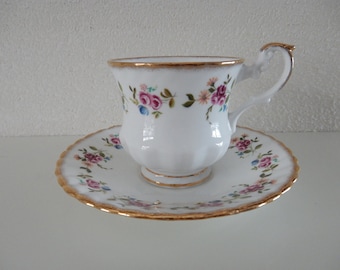Cup and saucer Rosina Bone China