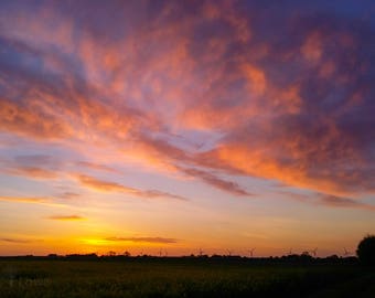 Sunrise over a Yorkshire field