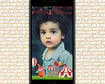 Carnival Geofilter Carnival Snapchat Birthday Snapchat Geofilter Circus Birthday Party Filter Circus Snapchat Circus Geofilter 1st Birthday