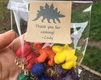 Dinosaur PARTY FAVOR Crayons // Dinosaur Crayon // Dinosaur Favor // Good Dinosaur // Dinotrux // Personalized Favor // Dinosaur Party Ideas
