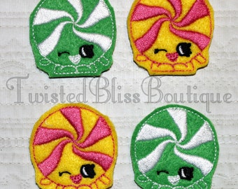 Set Of 4 Shopkin Candy Felties