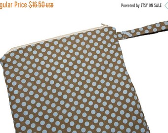 Spring Sale Mod Boy - 12x12 Sweet Bobbins Wet Bag - SEAM SEALED - Snap Strap - Boutique Quality