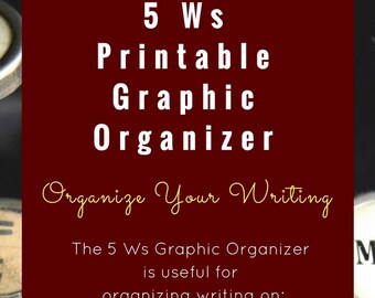 5 Ws Printable Graphic Organizer