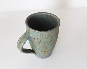 ceramic mug, green mug, coffee mug, coffee cup, tea cup, handmade ceramic mug, rustic mug