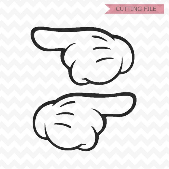 Download Mickey Mouse Hands SVG, Minnie Mouse Hands pointing SVG ...