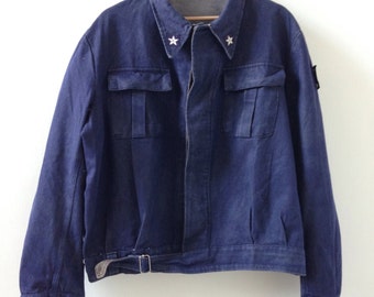 Vintage navy blue workers jacket