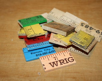 Wooden Yardstick Pieces - set of 20 - item #2420-13