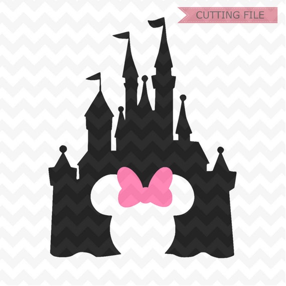 Download Disney Castle svg, Disney Castle Silhouette, Disney Castle with Minnie head, Disney files for ...